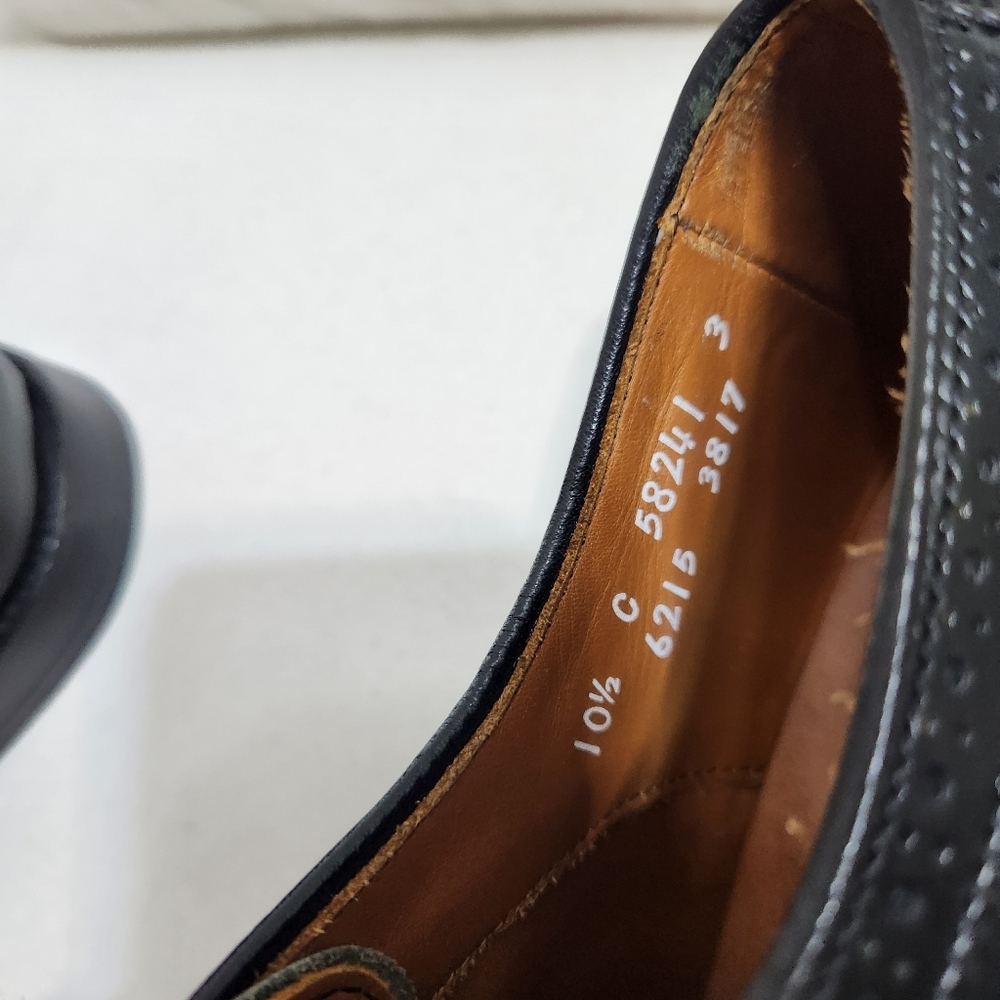 ALLEN EDMONDS BLACK DRESS SHOES SIZE 9.5 - Picture 12 of 14